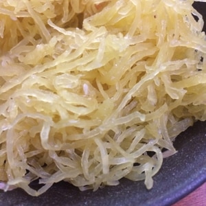 シャキシャキがおいしい！そうめんかぼちゃのきんぴら